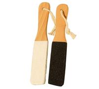 Foot File, Professional Feet File Callus Remover, Natural Pumice Stone for Cracked Heels, Dual-Use Wet and Dry, Long-Lasting & Eco-Friendly Foot Care 2 Pcs