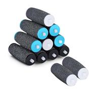 Foot File Replacement Rollers Compatible with Scholl Velvet Smooth, Pedi Electric Replacement Heads, 12 Pcs 3 Coarse Levels Includes Extra Rough Hard, Medium Hard and Gentle Hard Skin Remover