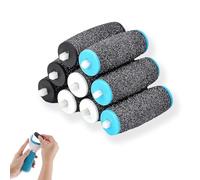 Foot File Replacement Rollers Compatible with Scholl Velvet Smooth, Pedi Electric Replacement Heads, 9 Pcs 3 Coarse Levels Includes Extra Rough Hard, Medium Hard and Gentle Hard Skin Remover