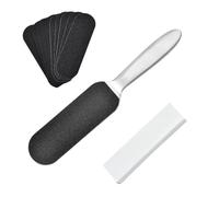 Foot Files for Hard Skin,Hards Skins Remover Pedicure Sets Callus Remove Corn Knife Scraper Stainless Steel Scrubber Replacement Pads Tool Dead Blade Brush Sanding with 10 Sandpaper,for Women Men