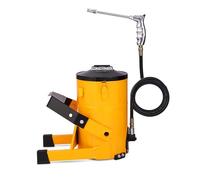 Foot Grease Gun Kit, 2.6 Gallon Bucket Grease Pump with 2m Hydraulic Hose, Fast Easy Greasing, Hands Free Grease Pump 10,000psi Output 0.85L/Min, Mess & Waste Free