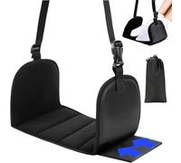 Foot Hammock for Flight Adjustable | Airplane Footrest Hammock - Travel Foot Rest with Support Plates & Thick Memory Foam, in-Flight Leg & Foot Support for Long Flights - Must-Have Travel Essential