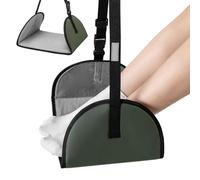 Foot Hammock for Long Distance Flights - Longer Travel Foot Sling with Adjustable Length, Under Table Footrest Swing Leg Rest Must-Have for Home Office Train Work Lunch Break