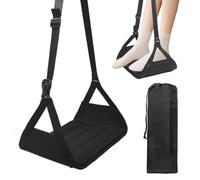 Foot Hammock for Plane Travel, No Collapse Thickened BambooAirplane Foot Rest for Long Flight, Desk FootHammock with Extended Adjustment Strap to Relax Your Feet, 2026New FootSling Travel Essentials