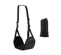 Foot Heel Hammock Travel Foot Rest Portable at Work Plane Airplane Footrest Black