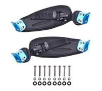 Foot Holder Bands for Mountain Skateboards Offering Steady Foot Support and Enhanced Control During Off Road Longboard Riding (Blue buttons)