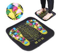 Foot Massage Mat,Acupressure Foot Mats,Reflexology Walk Stone Stone Road Foot Massage Black for Pain Relief
