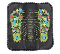 Foot Massage Mat Blood Circulation Relax Pain Relief Reflexology Stone Mat for All Ages (35 * 35cm)