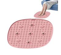 Foot Massage Mat, Ergonomic Reflexology Mat with Flower Structure, Round Non-Slip Extra Large Foot Rest for Muscle Relaxation for Athletes and Seniors