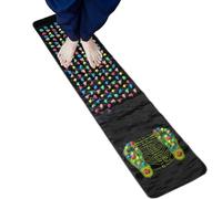 Foot Massage Mat, Foot Reflexology Mat, Foot Massage Stone Mat, Skin-Friendly Massage Mat with Comfortable Stones, Foldable Reflexology Massage Doormat for the Care of