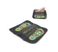Foot Massage Mat for Acupressure Foot Massage Acupoint Mat Reflexology Walk Stone Road Acupoint for Long Sitting Elderly Students and Office Workers (35 * 35cm)