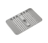 Foot Massage Mat, Soft TPR Rubber Foot Massage Pad with 12 Magnetic Points for Acupressure & Reflexology, Improves Circulation, Pain Relief(finger press+massage gray)