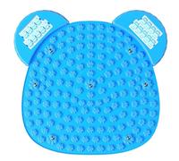 Foot Massage Mat, TPE Acupuncture Mat Cute Bear Head Shape Standing Pressure Point Pad Acupressure Cushion for Pain, Fatigue and Stress Relief Foot Massage, Acupressure, Acupuncture