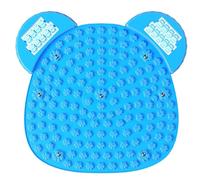 Foot Massage Mat TPE Acupuncture Mat Cute Bear Head Shape Standing Pressure Point Pad Acupressure Cushion for Pain Fatigue and Stress Relief