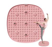 Foot Massage Pad, Feet Massager Mat, 55x55x1cm/21.65x21.65x0.39 Inches Anti-Slip Petal Texture, Anti-Fatigue Comfort Support, Extra Large Gray for Elderly Care Leg Home Use