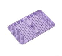 Foot Massage Pad with 12 Magnets and Multi-Height Protrusions to Support Dynamic Weight Shifting and Reflexology Alignment (purple)