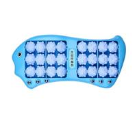 Foot Massage Roller - Double Muscle Massager with Magnetic Beads, Fish Shape Detention Tool with 24 Wheels for Plantar Arch Work Heel Muscles and Heel Muscles