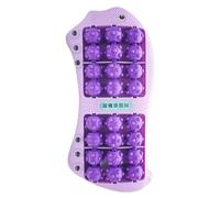 Foot Massage Roller - Double Muscle Massager with Magnetic Beads - Fish Shape Detention Tool with 24 Wheels for Arch Work Heel Muscles and Heel Muscles