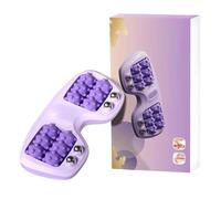 Foot Massage Roller, Foot Massage Roller, Acupressure Device with 12 Massage Rollers Made of Soft Rubber ABS Plastic, Portable Against Foot Pain, Relaxation (#01-Purple)