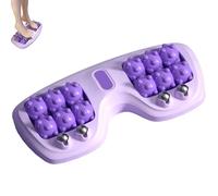 Foot Massage Roller,Portable Dual Acupressure Roller for Plantar Fasciitis Relief, Deep Tissue Muscle & Pressure Point Massager for Home & Office (Purple)