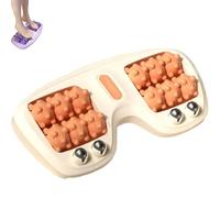 Foot Massage Roller,Portable Dual Acupressure Roller for Plantar Fasciitis Relief, Deep Tissue Muscle & Pressure Point Massager for Home & Office (Orange)