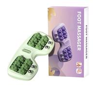 Foot Massage Roller, Relajador De Pies De 12 Rodillos, Three Massage Techniques for Relieve Pain from Plantar Fasciitis (Green)