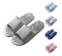Foot Massage Shoes Acupressure Slippers Men Women Slippers Relief Neuropathy Arthritis Plantar Fasciitis Pain Stress Relief Gift for Mum Dad, gray, 5