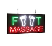 Foot Massage Sign, TOPKING Signage, LED Neon Open, Store, Window, Shop, Business, Display, Grand Opening Gift