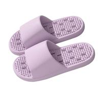 Foot Massage Slippers Acupressure Massage Shoes for Men Women Non-Slip Slippers Sandals Foot Massager for Plantar Fasciitis Relieves Fatigue Promotes Blood Circulation Dark Grey 40, purple, 6 UK