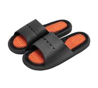 Foot Massage Slippers Women Men Reflexology & Acupressure Massage Sandals Promoting Blood Circulation Myofascial Release Trigger Point Acupuncture(Black,42/43 EU)