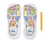 Foot Massage Sock and Tool, Reflexology Chart Socks with Trigger Point Massage Tool, Cotton Stress Relief for Tired Body Foot Care Adults Post-Workout Deep Tissue Stimulation Comfortable All-Day Wear