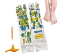 Foot Massage Socks Kit, Foot Massage Socks for Reflexology - Foot Trigger Point Massage Socks | Foot Spa & Acupuncture Tools for Beginners, Cal