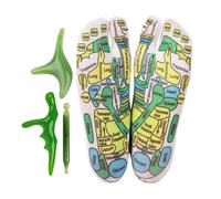 Foot Massage Socks, Reflexology Socks with Tools - Foot Reflexology Socks with 3 Massagers, 2 Pairs of Reflexology Foot Socks for Beginners, Men and Women, for Home Use
