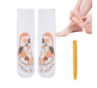 Foot Massage Tool - with English Reflexology Point Map | Cotton Foot Massage | Living Room Dorm Room Apartment Women Mother Father Wife Person