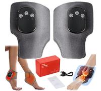 Foot Massage, Triple Method Foot Massager, 3-in-1 Massager, Portable 3-in-1 Feet Heating Pad for Pain Relief & Recovery, Rechargeable Ankle Massage, 3 Mode, 5 Heat Level (2 pcs)