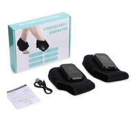Foot Massager, 3 in 1 Portable Wireless Foots Massagers, with 3 Vibration Mode and 5 Heat Leavel, for Ankle Relaxation (Black*2)