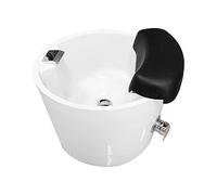 Foot Massager Acrylic Pedicure Sink Foot Spa with Pedicure Foot Rest with Heat Bubble Massage Raised Massage Nodes Health Manicure Basin Colorful Lamp Footbath (Size : Bath)