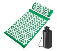 Foot Massager Acupressure Mat, Acupressure Mat Set with Cushion Nail Flower Field Needle Stimulation Board