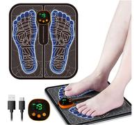 Foot massager - EMS pulse massage foot pad - Promotes blood circulation - Relieves muscle pain - 8 modes and 19 adjustable frequencies
