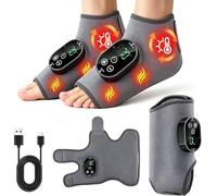 Foot Massager, Foot Massager with Heat and Massage, Wireless Rechargeable with Compression, Adjustable Intensity to Relieve Foot Fatigue, Swelling Achilles Tendon Discomfort, Cordless
