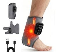 Foot Massager for Neuropathy, 6 Heat Levels & 3 Vibration Modes, 3000mAh Foot Massager for Neuropathy Pain Relief, Circulation & Muscle Recovery, Ergonomic Fabric Design