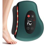 Foot Massager Machine -95 x 80 x 25 mm Vibrational Massage | Massage Roller, Vibration Electric Body Scraper Body Massager Foot Scraper for Men Women Muscle Recovery Leg Back Arm Face Home Daily