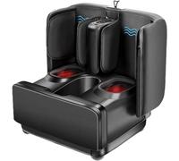 Foot Massager Machine & Ottoman, 2-in-1 Shiatsu Massager with Heat, Kneading, Vibration, Compression for Feet, Ankle, Leg, Plantar Fasciitis