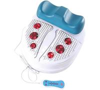 Foot Massager Machine - Passive Aerobic Exerciser for Vitality, Comfortable Padded Ankle Cradle, Electric Physiotherapy Massage