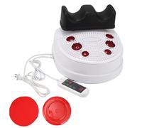 Foot Massager Machine, Passive Aerobic Exerciser with 10 Speeds, Padded Ankle Cradle, 2 Modes, Remote Control, Home or Gym Use, Relieve Fatigue & Improve Circulation