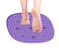 Foot Massager Mat | Ergonomic Reflexology Mat - Petal Texture Round Extra Large Non-Slip Feet Pad for Muscle-Relaxing Spa Athlete Toe Elderly