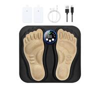 Foot Massager Mat | Rechargeable Feet Massager Pad with 8 Modes - Muscle Stimulator Rechargeable Machine Portable for Home Travel Ankle Back Athletes Spa Legs Workout