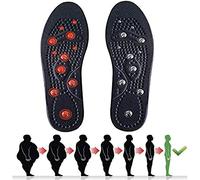 Foot Massager Pads, Magnetic Foot Acupuncture Point Therapy, Magnetic Insoles, Reflexology for Pain Relief, Magnetic Massage, Washable(3 Pair,S)
