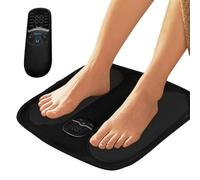 Foot Massager - PU Leather & Electronic Components, 11.81 x 11.81 in Wireless Massage Machine | Portable 10-Mode Relaxation Device, Intensity Adjustable Foot Massager for Home, Travel, Post-Workout