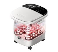 Foot Massager spa, Foot Spa Bath Massager, Foot Bath with Circulation Heat, Tub for Stress Relief, Foot Soaker, with Heat and Massage Rollers, for Relaxation & Pain Relief - Gifts Ideas(White-A)